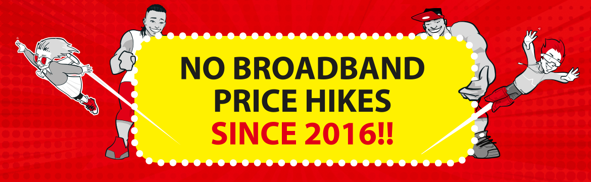 No broadband price hikes since 2016
